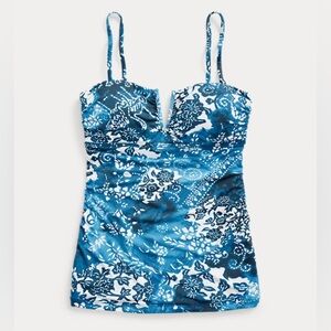 Ralph Lauren Printed Bandeau Tankini